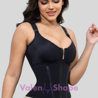 Purple Vest Faja Colombian Girdle High Compression Waist Trainer with Zipper Slimming Tummy Control Shapewear Body Shaper Corset