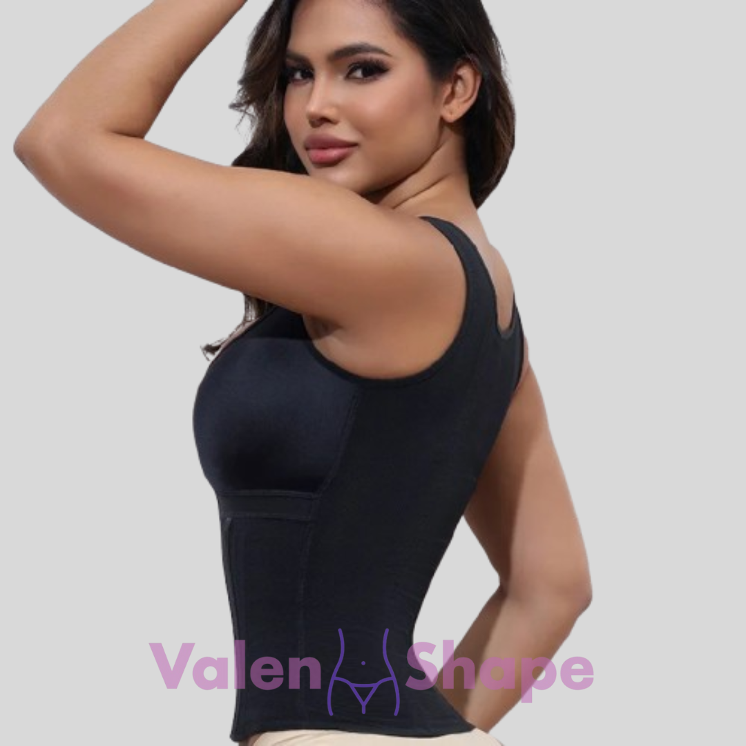 Purple Vest Faja Colombian Girdle High Compression Waist Trainer with Zipper Slimming Tummy Control Shapewear Body Shaper Corset